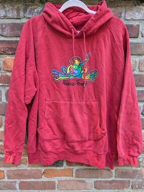 Peace Frogs Hoodie Women's Size XXL